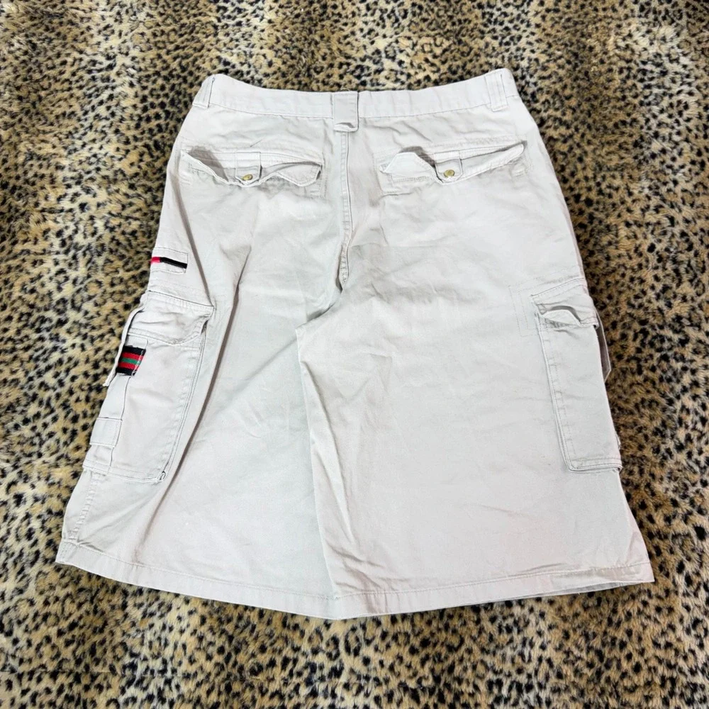 Most Official Seven M7 Baggy Beige Cargo Shorts Mens 34 Y2K Skater Streetwear